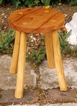 Named oak stool